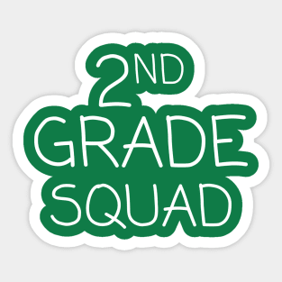 Second Grade Squad Sticker